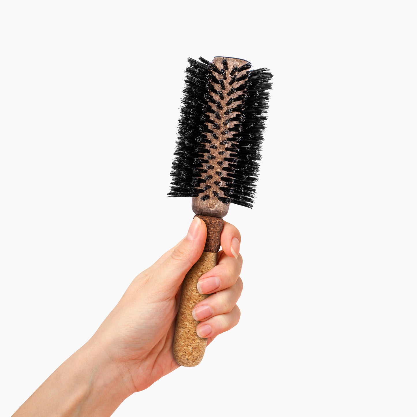 Brosse ronde moyenne en poils de sanglier