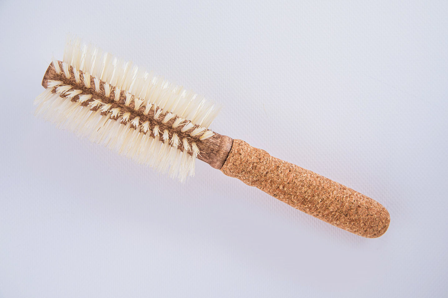 Grande brosse ronde en poils de sanglier Blonde